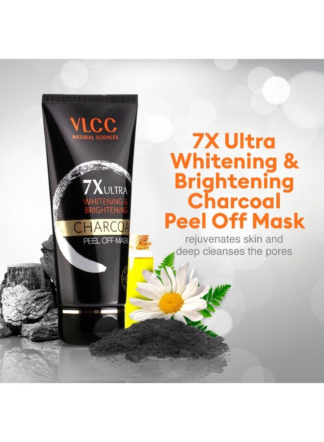 فى ال سي سي قناع تقشير الفحم للتبييض والتفتيح الفائق 7X من في إل سي سي - 100 جرام | مع فيتامين هـ وماء الورد وزيت قشر الليمون | تنظيف عميق وإزالة الرؤوس السوداء وتلاشي البقع الداكنة وتغذية البشرة. - Image 3