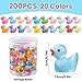 DULEFUN 200pcs Luminous Mini Resin Ducks 20 Colors Small Tiny Little Duck Figurines to Hide Glow in The Dark Miniature Figures for Dollhouse Micro Garden Landscape Decoration Craft Party Favors Toys - Image 4