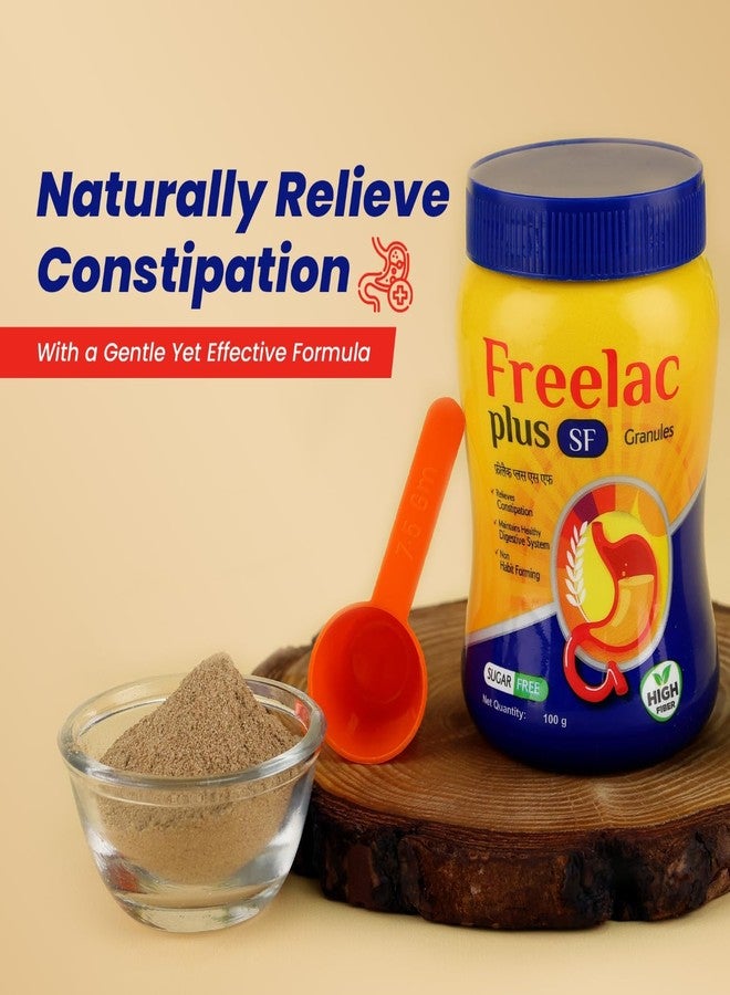 Leeford Freelac Plus SF Laxative Granules for Constipation 100g | Sugar-Free & Ayurvedic Remedy | High Fiber Blend for Regular Bowel Movements & Digestion | Non-Habit Forming Laxative - Image 2