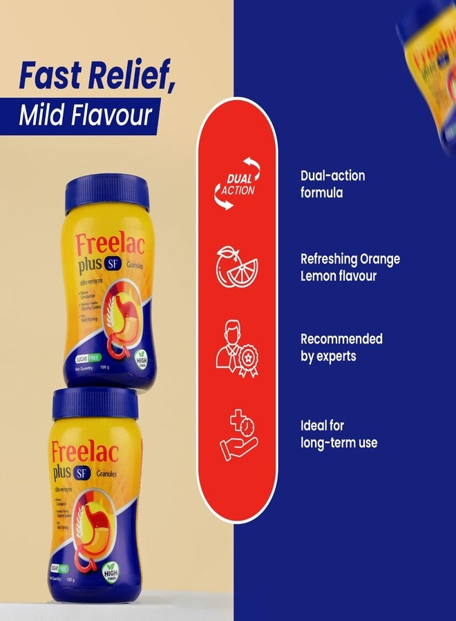 Leeford Freelac Plus SF Laxative Granules for Constipation 100g | Sugar-Free & Ayurvedic Remedy | High Fiber Blend for Regular Bowel Movements & Digestion | Non-Habit Forming Laxative - Image 4