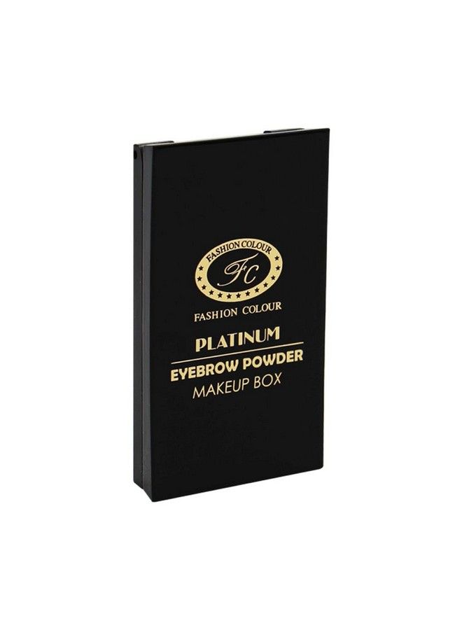 Fashion Colour Platinum Eyebrow Powder Makeup Box With 3 Colour Cakes Application Brush & Mirror 5G - Image 5