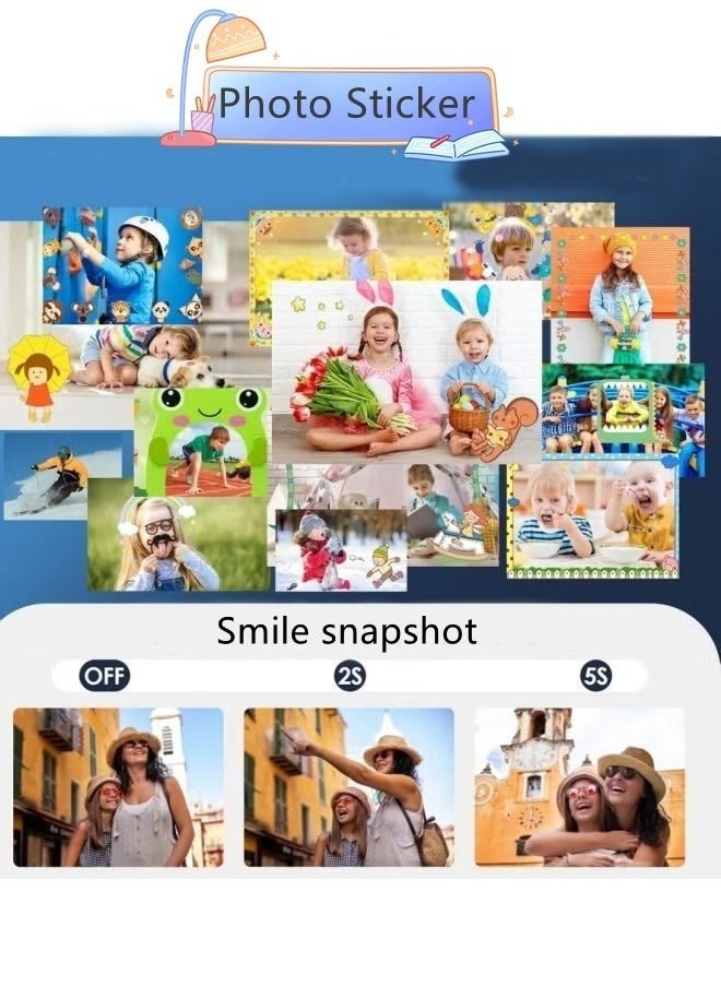Generic - Digital Camera, FHD 1080P Kids Camera 50MP Point and Shoot Digital Cameras with 64GB SD Card,  8X Zoom, Card Reader - Image 1