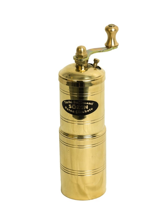 Ottoman Inspirations Sozen Handmade Black Seed Grinder  Manual Brass Mill 591 Portable Stainless Steel Conical Burr Mill Hand Crank Turkish Grinder  - Image 2
