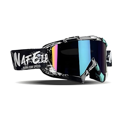 YOHOG Dirt Bike ATV Goggles Motorcycle Gear Riding Motocross Dirtbike Goggles Bike Riding Racing Goggles UTV MX OTG Offroad Goggles for Men Women UV400 Skiing Goggles for Adult Youth KidsColor Lens - Image 1
