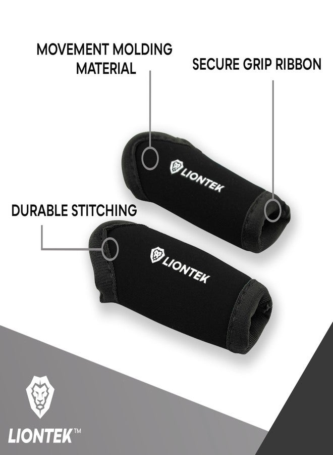 LIONTEK Single Finger Sleeve Pair - Sports Compression Finger Sleeve for BJJ, MMA, Basketball, Weight Lifting, and More (X-Large) - Image 4