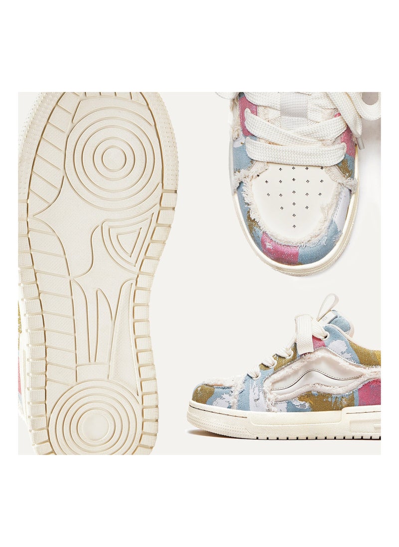 KUYING - New Thick Sole Elevated Board Shoes - Image 1