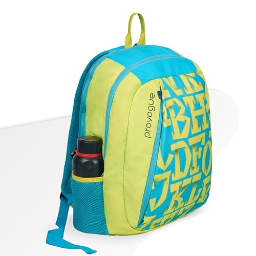 Provogue Alpha everyday laptop backpack with large compartments | College bag for girls, school bag for boys, travel bag with external bottle holder, laptop bag for men & women |25 Ltr (Lemon Yellow) - Image 2