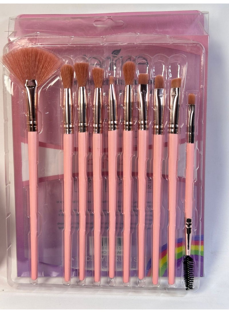 maya accessories High Quality Assurance Makeup Brush Set 10PCS may vary color - Image 4