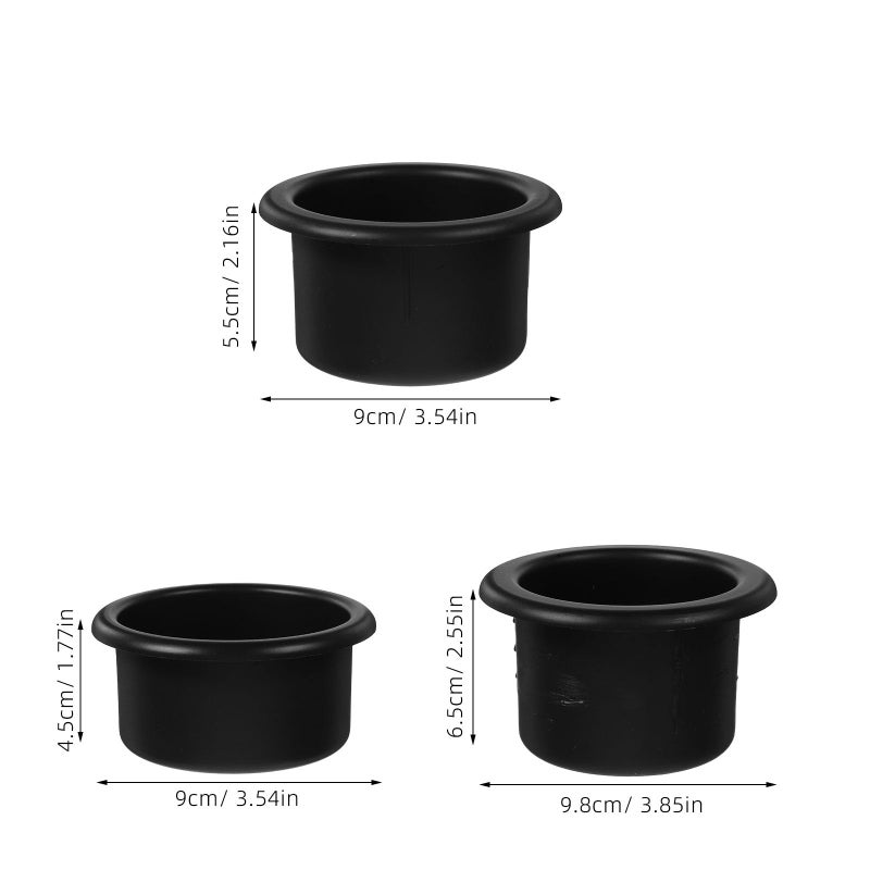 3Pcs Car Cup Holder Set For 72mm 77mm 79mm Hole Diameter Water Bottle Holder RV Campervan Golf Cart Marine Vehicles - Image 3