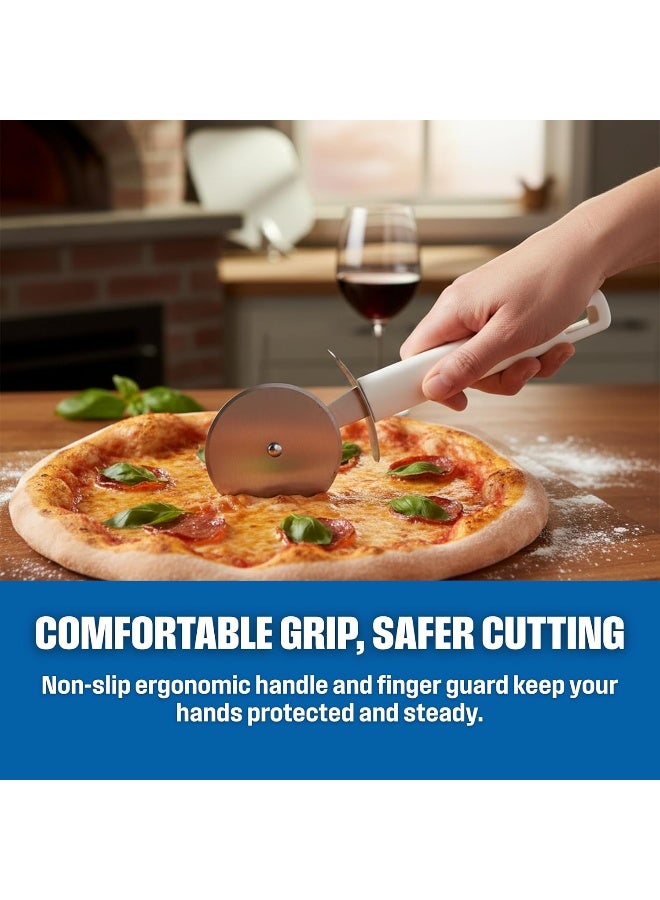Westinghouse USA Stainless Steel Pizza Cutter Wheel | Sharp & Durable Pizza Slicer | Non-Slip Handle | Multipurpose Kitchen Cutter | Dishwasher Safe - Image 4