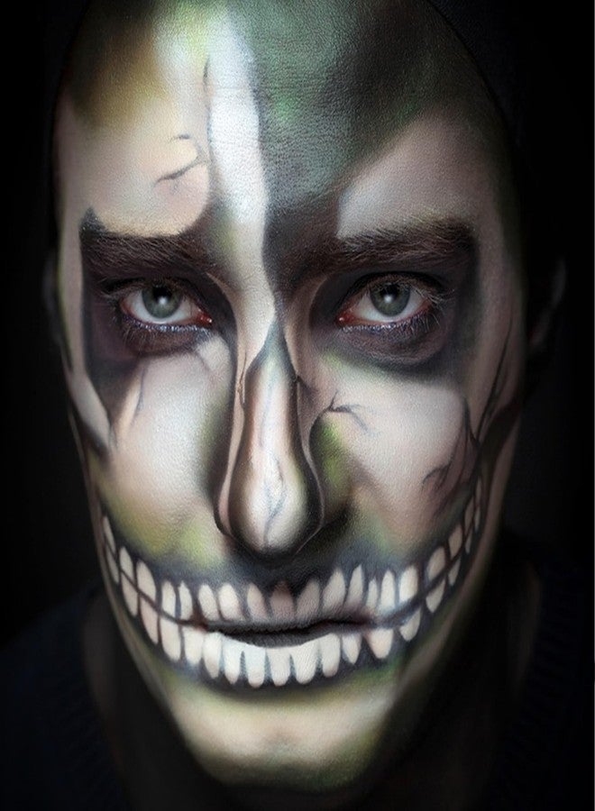 CCbeauty Moss Green Camo Face Paint - St. Patrick's Day Sports Eye Black Stick,Camouflage Hunting Accessories,Sweatproof Army Militarty Witch,Goblin,Gamora Shrek Makeup for Halloween Costume Cosplay - Image 4