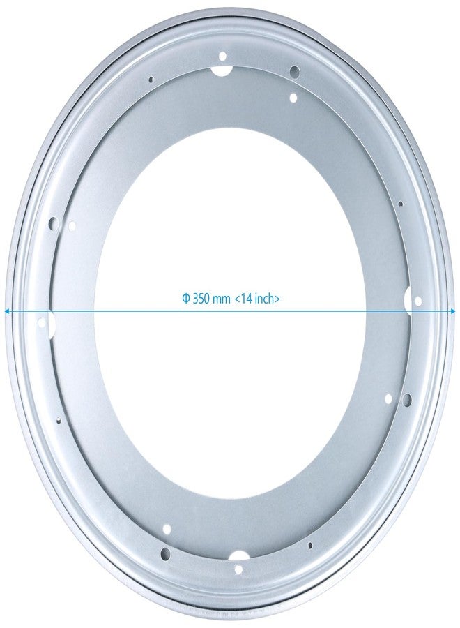 SEHOI 4 PCS 14 Inch Lazy Susan Rotating Hardware, Round Lazy Susan Hardware, 360 Degree Turntable Bearing Plate for Table, Serving Tray - Image 2