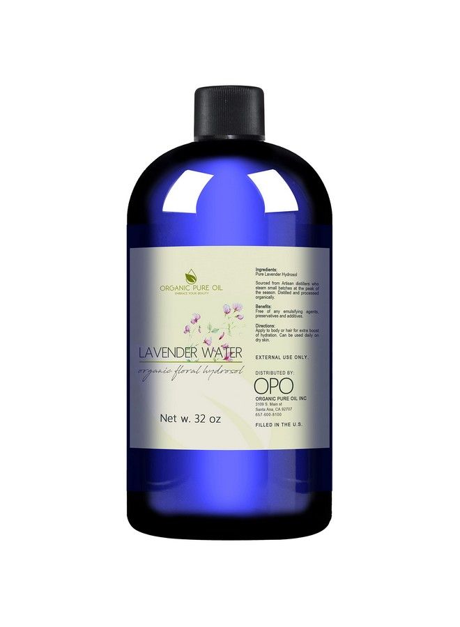 OPO Lavender Water Hydrosol 100% Pure Steam Distilled Natural Organically Sourced Non Gmo Calming Bulk Body Face Facial Toner Aromatherapy Set Makeup Cleanser Mist Packaging May Vary Opo - Image 4