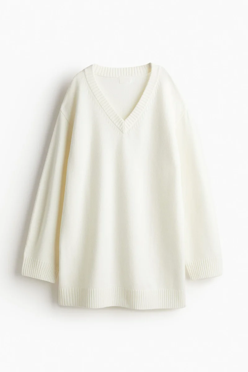 H&M Knitted V-neck dress