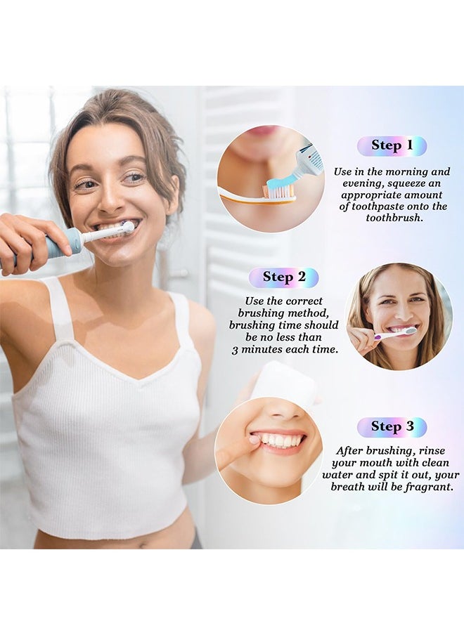 Niacinamide Whitening Toothpaste, Nicotinamide Dazzling White Toothpaste, Fresh Breath Niacinamide Whitening Toothpaste, Body Accel Niacinamide Whitening Toothpaste, Remove Tooth Stains, 100G