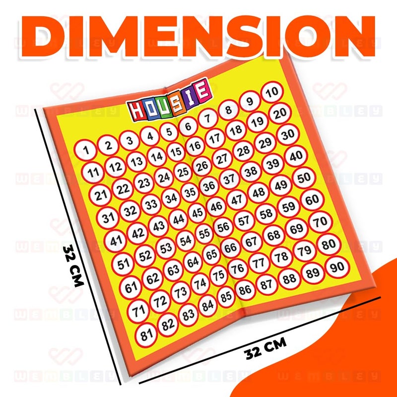 Wembley Tambola Housie Board Game for Kids Adults 198 Tickets Bingo Indoor Game for Parties Game Nights Family Gatherings - Image 3