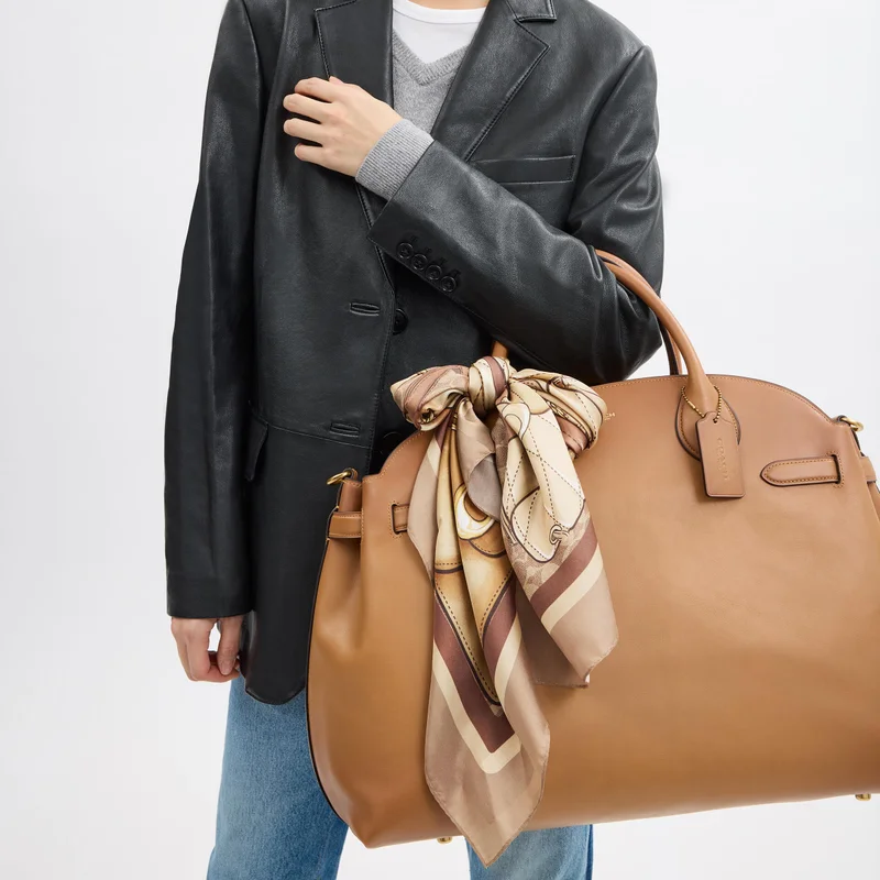Coach Stacked Tabby Printed Silk Square