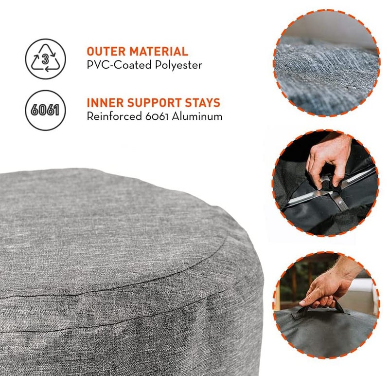 Solo Stove Solo Stove Bonfire Shelter - Weather-Resistant Round Cover for Solo Stove Bonfire Fire Pit and Accessories - PVC-Coated Polyester with Aluminum Reinforcement - Year-Round Protection  - Image 2