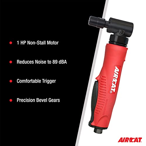 AIRCAT Pneumatic Tools 6265 1.0 HP Composite Angle Die Grinder 18,000 RPM - Image 5