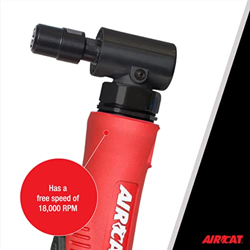 AIRCAT Pneumatic Tools 6265 1.0 HP Composite Angle Die Grinder 18,000 RPM - Image 4