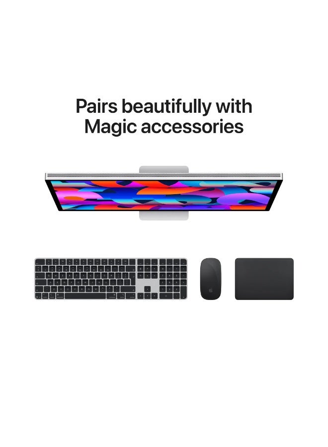 ابل  Studio Display - Standard glass - Tilt- and height-adjustable stand black - Image 3