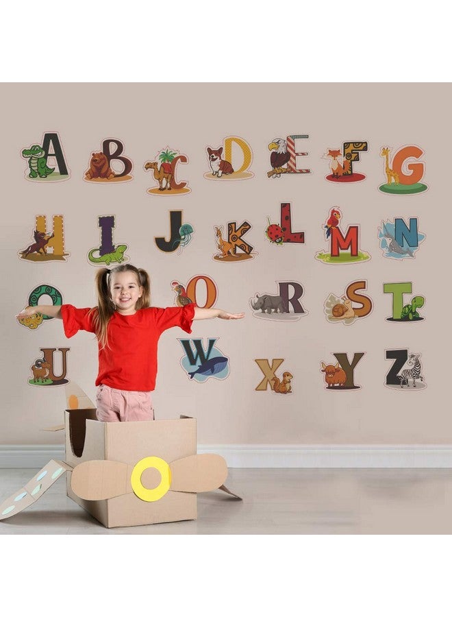 DEKOSH ملصقات حائط الأبجدية الملونة، ملصقات حائط ABC لغرفة اللعب في رياض الأطفال وغرفة الأطفال - Image 5