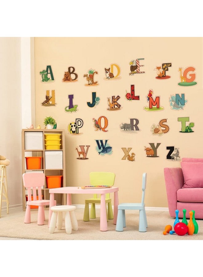 DEKOSH ملصقات حائط الأبجدية الملونة، ملصقات حائط ABC لغرفة اللعب في رياض الأطفال وغرفة الأطفال - Image 3