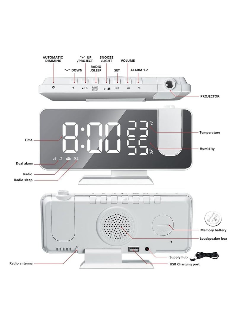 ساعة منبه ذكية رقمية ذكية LED مع عرض الوقت 180 درجة وراديو FM ساعة مكتبية إلكترونية ساعة مكتبية رقمية LED ساعة إيقاظ USB مع عرض درجة الحرارة - pzsku/ZD462C90B85D6C45E68BDZ/45/_/1695697363/81d50037-b602-4767-bb6e-3c0189ef1726
