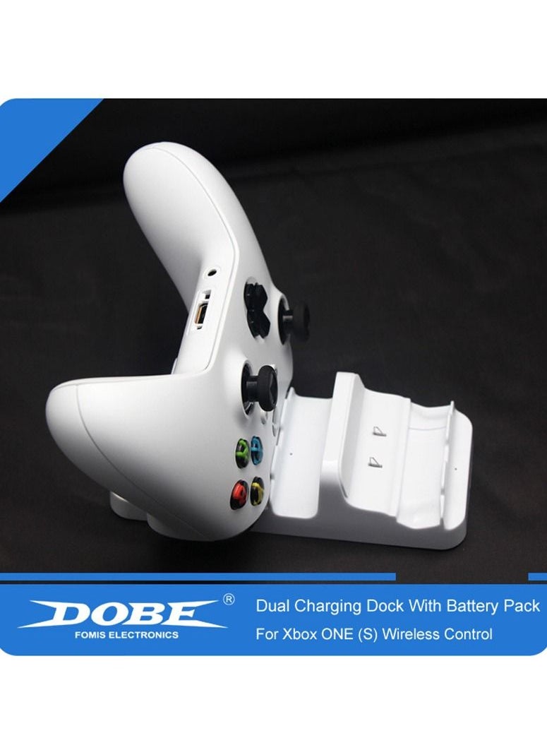DOBE - Dobe Dual Charging Dock Station for Xbox One S /X Controller Charger with Battery Packs Accessories - Image 1