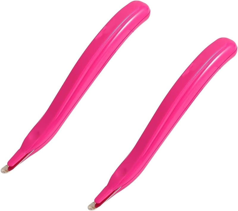 Txuolin 2Pcs Pink Portable Staple Remover,Staple Puller Tool Magnetic Head Staple Removal Tool Handheld Staple Puller,Pen Type Staple Remover Binding Supplies Office Products - Image 1