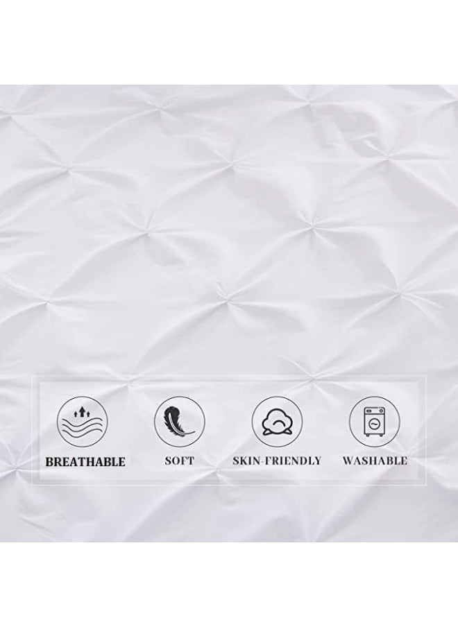 Generic - Precious Star Linen Pintuck Dark Grey 26x26 Inch Square Pillowcase Set of 2 - Image 1
