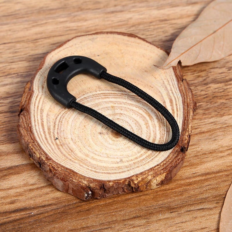 كلاراكو مثبت سحاب من كلاركو، 10 قطع/حقيبة EDC أسود صغير الحجم، حبل سحب للملابس الخارجية وحقيبة الظهر وملحقاتها - Image 5