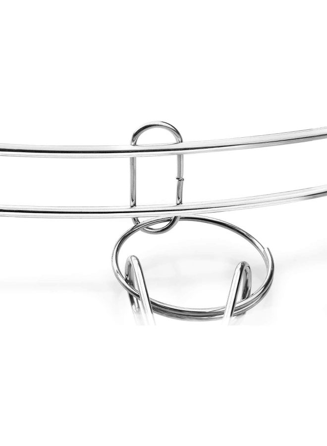 Stainless Steel Hanging Drying Rack Silver 33X36cm - Image 5