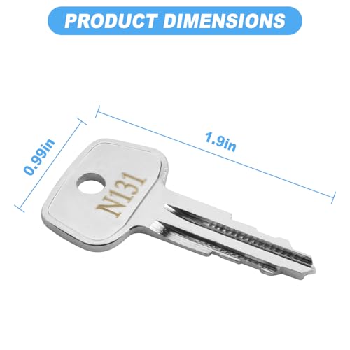 Hugexpen Key Replacement for Thule Rack Core, Key Cylinder for Bike Rack Lock, Cargo Box, Roof Rack Locks, Crossbars, Carriers, Ski Rack Etc (N131) - Image 2