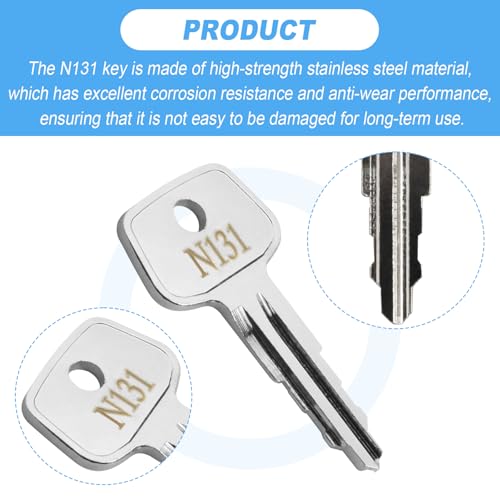 Hugexpen Key Replacement for Thule Rack Core, Key Cylinder for Bike Rack Lock, Cargo Box, Roof Rack Locks, Crossbars, Carriers, Ski Rack Etc (N131) - Image 3