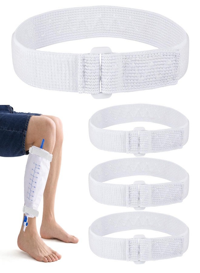 Fukaisu 4 Pcs Catheter Leg Bag Straps with Silicone Strips, Adjustable Anti-Slip Catheter Holder Post-Surgery Urinary Drainage Bag Leg Band for Secure Tube Stabilization - Image 1
