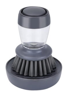 Oasisgalore Dish Brush with Soap Dispenser, Kitchen Scrub Brush for Dishes Pots Pans Sink Cleaning, Dish Scrubber with Holder Set.  - Image 1
