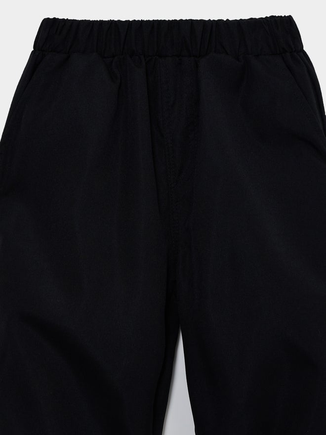 Styli Boys Black Woven Joggers with Elastic Waist - Image 3