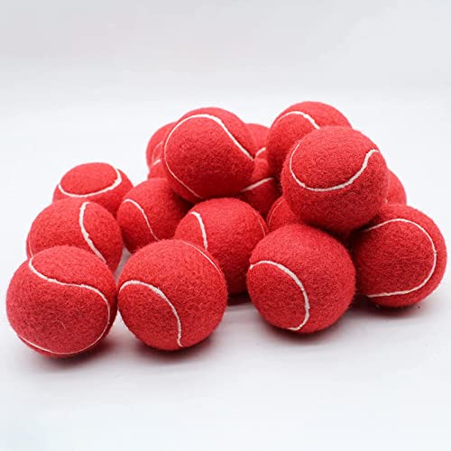 Magicorange Tennis Balls, 12 Pack Advanced Training Tennis Balls Practice Balls, Pet Dog Playing Balls, Come with Mesh Bag for Easy Transport, Good for Beginner Training Ball (Red) - Image 3
