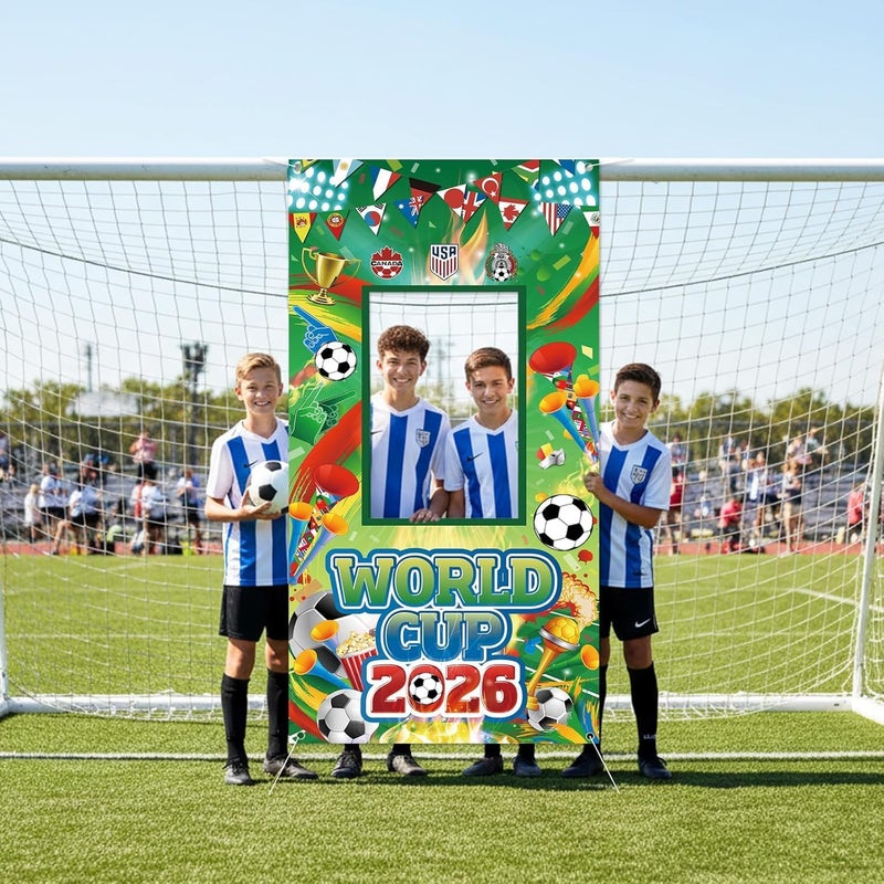 ARS FIFA World Cup 2026 Banner Wall Art, Party, Party Backdrop, Football Party – Premium Fabric Poster, Banner, Large Banner, Durable Weather-Resistant Hanging Banner with Metal Rings for Indoor & Outdoor Decoration - Image 2