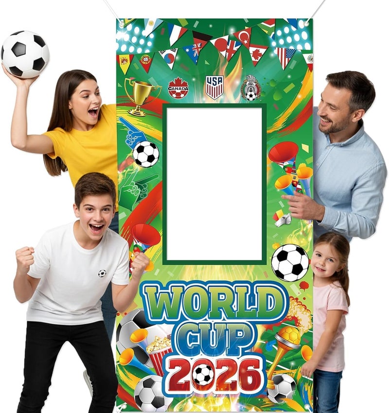 ARS FIFA World Cup 2026 Banner Wall Art, Party, Party Backdrop, Football Party – Premium Fabric Poster, Banner, Large Banner, Durable Weather-Resistant Hanging Banner with Metal Rings for Indoor & Outdoor Decoration - Image 1