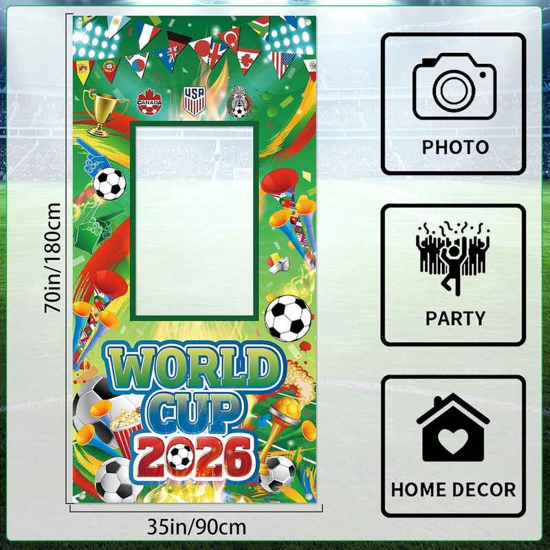 ARS FIFA World Cup 2026 Banner Wall Art, Party, Party Backdrop, Football Party – Premium Fabric Poster, Banner, Large Banner, Durable Weather-Resistant Hanging Banner with Metal Rings for Indoor & Outdoor Decoration - Image 3