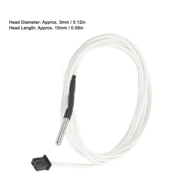 مجس حرارة الثيرمستور من الفولاذ المقاوم للصدأ 304، مجموعة من 5 قطع لطرف التسخين في الطابعة ثلاثية الأبعاد - Image 3