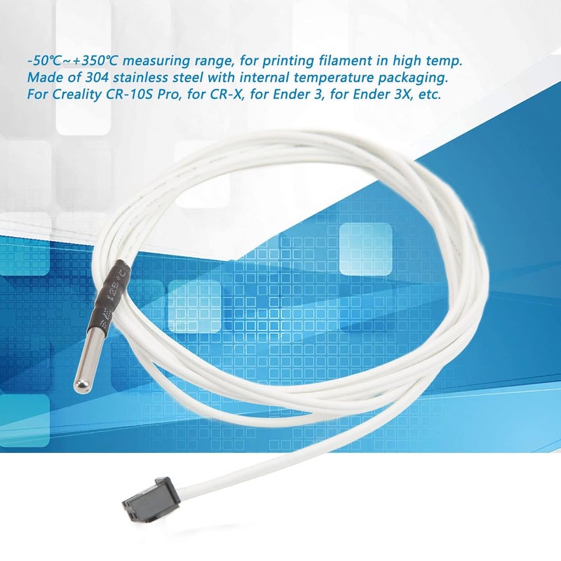 مجس حرارة الثيرمستور من الفولاذ المقاوم للصدأ 304، مجموعة من 5 قطع لطرف التسخين في الطابعة ثلاثية الأبعاد - Image 4