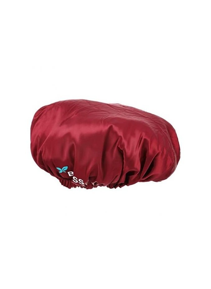 Bless Satin bonnet - Maroon  - Image 2