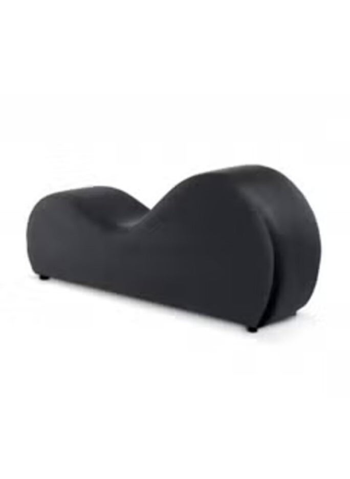 House One Small Romantic Chaise Longue Luxury Solid Pattern Of Velvet Fabric - Dark Grey -170x70x40cm - Image 4