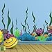 Create-A-Mural Coral Reef & Seaweed, Ocean Wall Decals, Undersea Decor Stickers for Kids Room (34) Underwater Sea Wall - Image 2