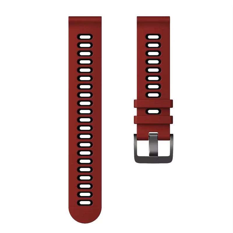 Y&D Dual Color Silicone Watch Band for Samsung Galaxy Watch 4/Classic/Active 2 - 20mm 22mm Sport Replacement Strap - Image 5