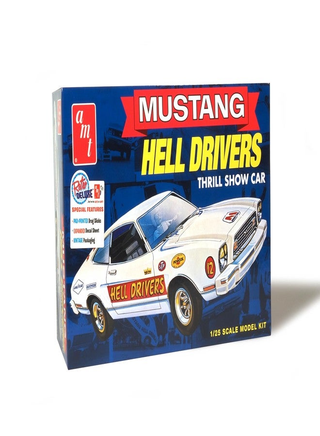 AMT 1475 1977 Ford Mustang Hells Drivers Model Kit - Image 1