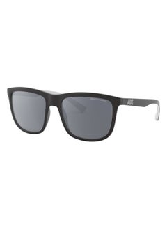Armani Exchange ARMANI EXCHANGE SUNGLASS AX4093S 8078Z3 SIZE 56 MATTE BLACK FRAME WITH MIRROR SILVER POLARIZED LENS UNISEX  - Image 1